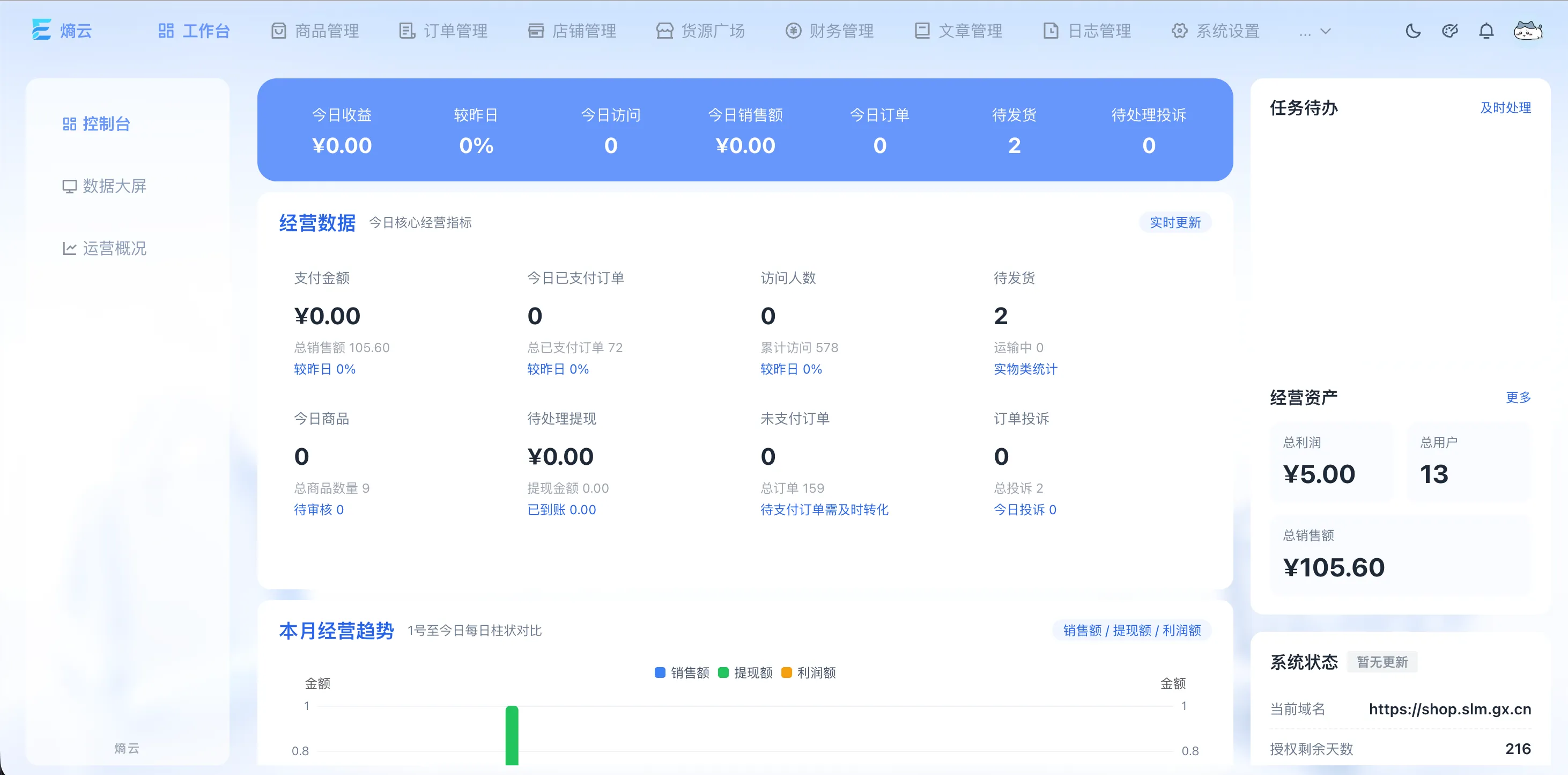 熵云企业多商户发卡系统1.6.8-萧然源码网