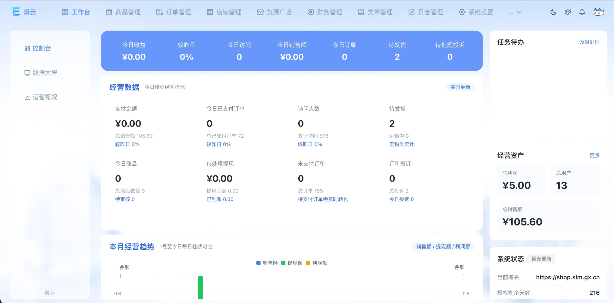 熵云企业多商户发卡系统1.6.8-萧然源码网